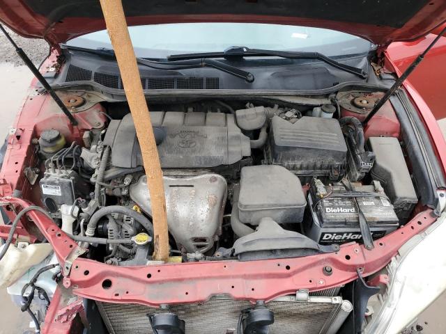 4T4BF3EK8AR086088 - 2010 TOYOTA CAMRY BASE RED photo 12