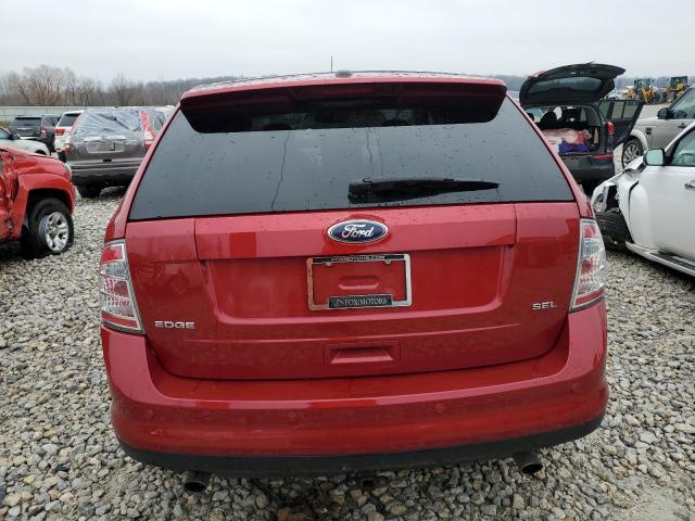 2FMDK3JC5ABB37100 - 2010 FORD EDGE SEL RED photo 6