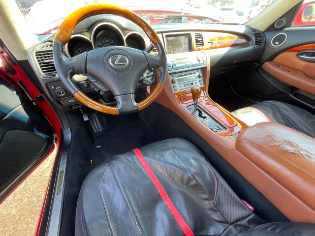 JTHFN48Y530046505 - 2003 LEXUS SC 430 RED photo 9