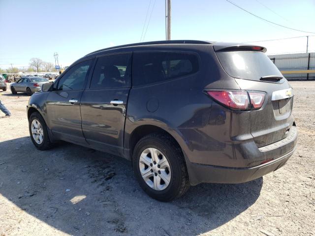 1GNKRFKD5FJ388354 - 2015 CHEVROLET TRAVERSE LS GRAY photo 2