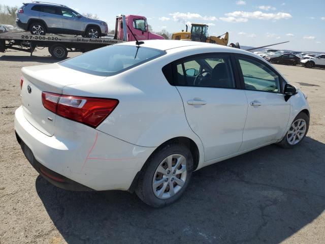 KNADM4A34F6462134 - 2015 KIA RIO LX WHITE photo 3