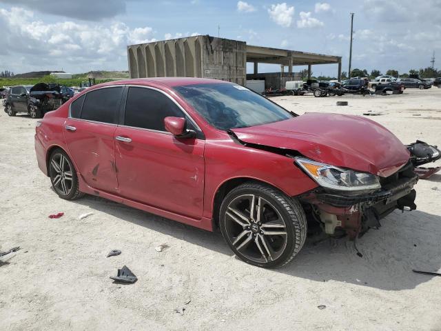 1HGCR2F16HA059852 - 2017 HONDA ACCORD SPORT SPECIAL EDITION RED photo 4