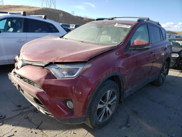 JTMRFREV3JD227353 - 2018 TOYOTA RAV4 ADVENTURE BURGUNDY photo 1