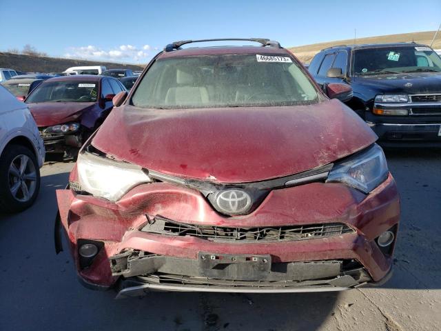 JTMRFREV3JD227353 - 2018 TOYOTA RAV4 ADVENTURE BURGUNDY photo 5