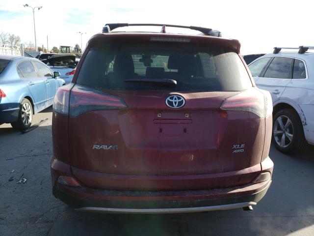 JTMRFREV3JD227353 - 2018 TOYOTA RAV4 ADVENTURE BURGUNDY photo 6