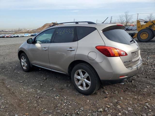 JN8AZ18W19W105668 - 2009 NISSAN MURANO S BEIGE photo 2