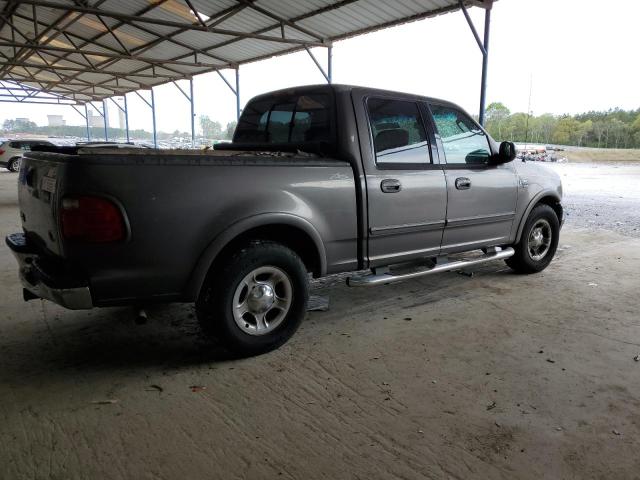 1FTRW07662KE17193 - 2002 FORD F150 SUPERCREW GRAY photo 3