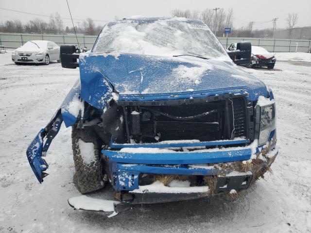 1FTFX1ET0BKD62013 - 2011 FORD F150 SUPER CAB BLUE photo 5