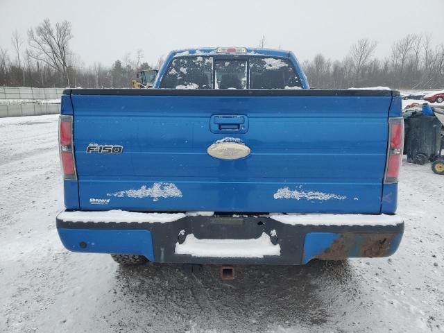 1FTFX1ET0BKD62013 - 2011 FORD F150 SUPER CAB BLUE photo 6