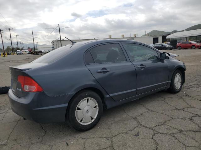 JHMFA36257S002504 - 2007 HONDA CIVIC HYBRID BLUE photo 3