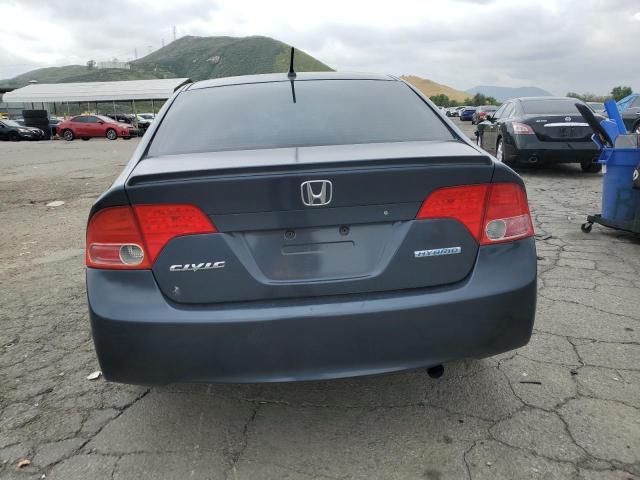 JHMFA36257S002504 - 2007 HONDA CIVIC HYBRID BLUE photo 6