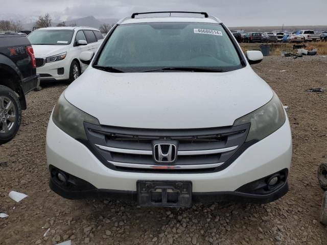 5J6RM4H79EL003807 - 2014 HONDA CR-V EXL WHITE photo 5