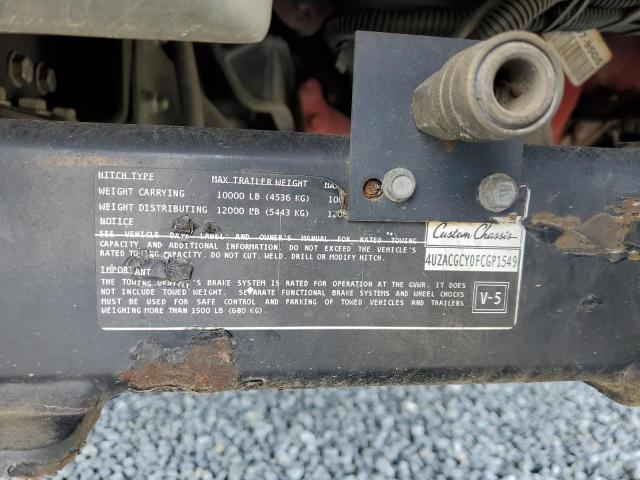 4UZACGCY0FCGP1549 - 2015 FREIGHTLINER CHASSIS XC ორფეროვანი ფოტო 12