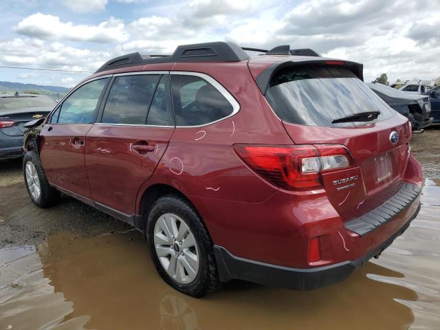 4S4BSAFC0H3425606 - 2017 SUBARU OUTBACK 2.5I PREMIUM RED photo 2