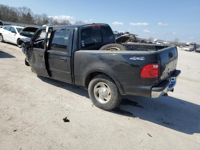 1FTRW08W01KF74831 - 2001 FORD F150 SUPERCREW BLACK photo 2