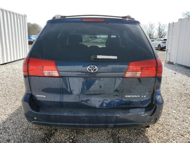 5TDZA23C55S223855 - 2005 TOYOTA SIENNA CE BLUE photo 6