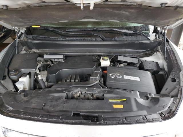 5N1CL0MM6EC512350 - 2014 INFINITI QX60 HYBRID SILVER photo 12