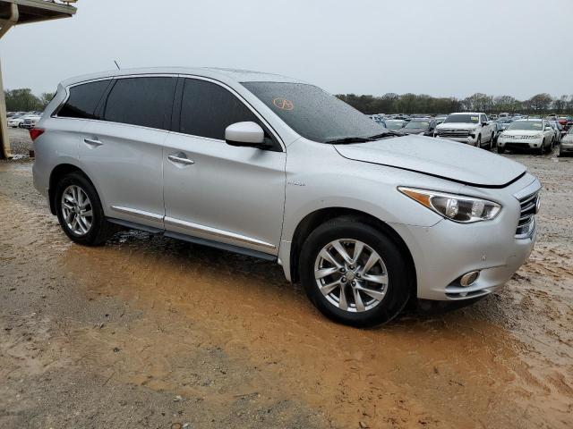 5N1CL0MM6EC512350 - 2014 INFINITI QX60 HYBRID SILVER photo 4