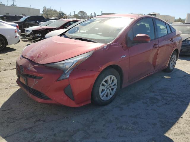 JTDKBRFU2H3558427 - 2017 TOYOTA PRIUS RED photo 1