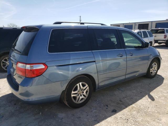 5FNRL38486B046077 - 2006 HONDA ODYSSEY EX BLUE photo 3