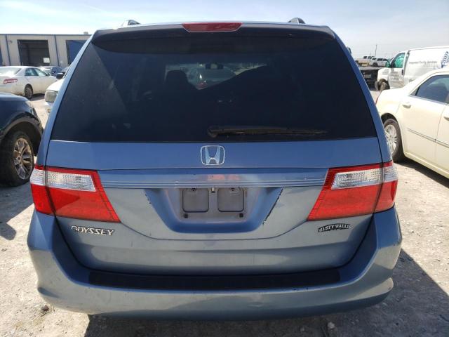 5FNRL38486B046077 - 2006 HONDA ODYSSEY EX BLUE photo 6