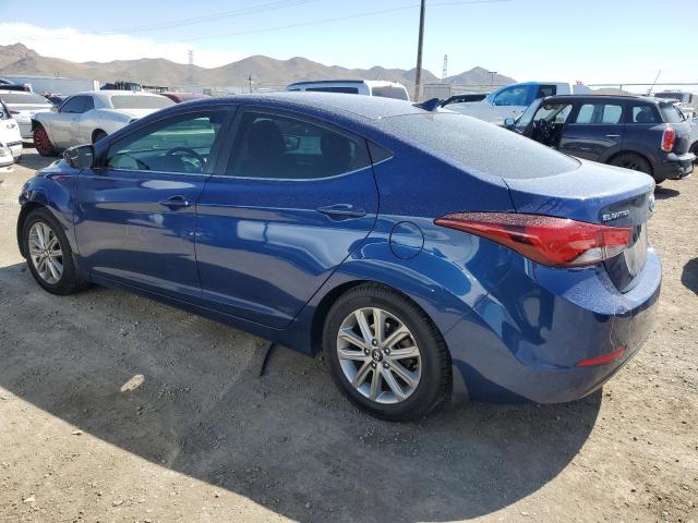 5NPDH4AE0FH637381 - 2015 HYUNDAI ELANTRA SE BLUE photo 2