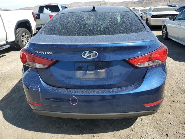 5NPDH4AE0FH637381 - 2015 HYUNDAI ELANTRA SE BLUE photo 6