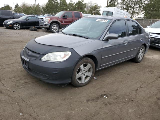 1HGES25864L023878 - 2004 HONDA CIVIC EX GRAY photo 1