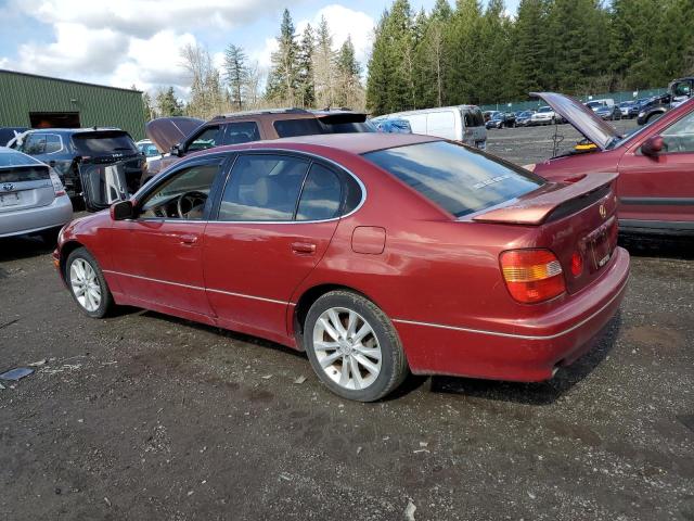 JT8BD68S8Y0096105 - 2000 LEXUS GS 300 MAROON photo 2