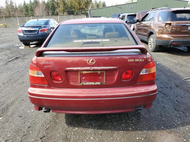 JT8BD68S8Y0096105 - 2000 LEXUS GS 300 MAROON photo 6