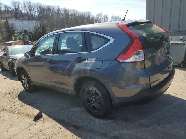 2HKRM4H32EH604287 - 2014 HONDA CR-V LX GRAY photo 2