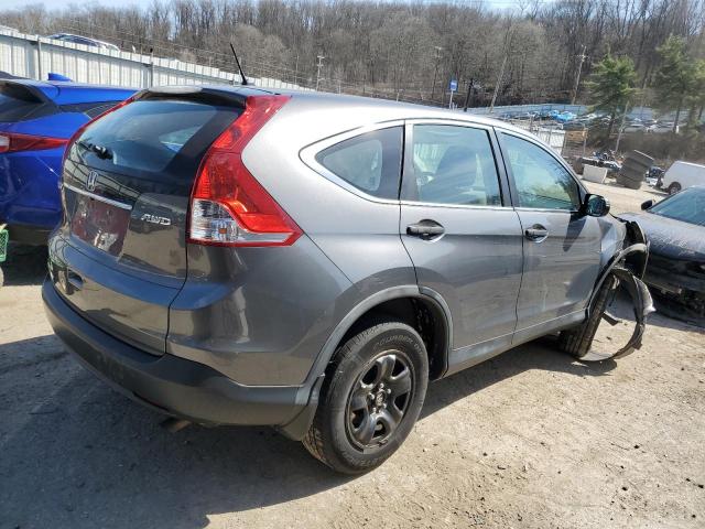 2HKRM4H32EH604287 - 2014 HONDA CR-V LX GRAY photo 3