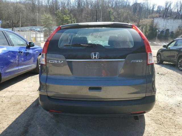 2HKRM4H32EH604287 - 2014 HONDA CR-V LX GRAY photo 6