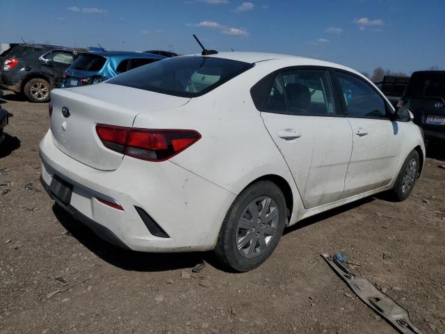 3KPA24AD5ME392056 - 2021 KIA RIO LX WHITE photo 3