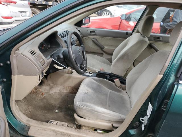 1HGES16561L013118 - 2001 HONDA CIVIC LX GREEN photo 7