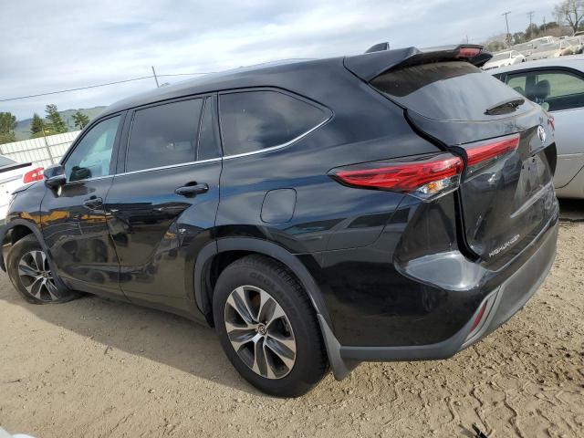 5TDGZRAH2MS088713 - 2021 TOYOTA HIGHLANDER XLE BLACK photo 2