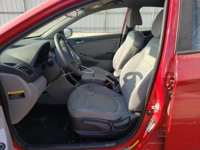 KMHCT4AE8HU334444 - 2017 HYUNDAI ACCENT SE RED photo 7