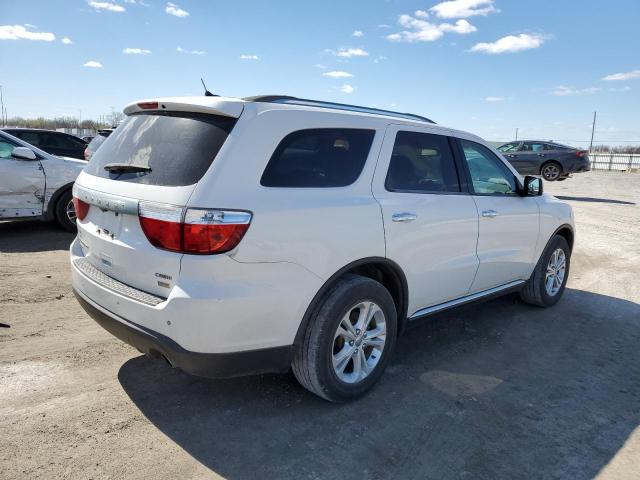 1C4RDJDG6DC667362 - 2013 DODGE DURANGO CREW WHITE photo 3