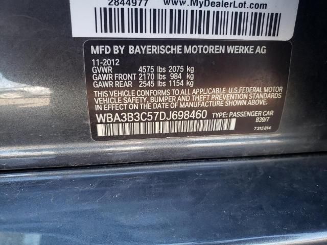 WBA3B3C57DJ698460 - 2013 BMW 328 XI GRAY photo 12