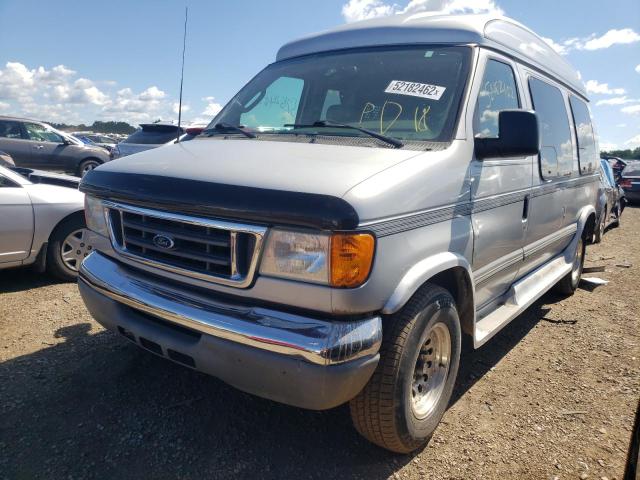 1FDNE24L24HA12791 - 2004 FORD ECONOLINE E250 VAN SILVER photo 2