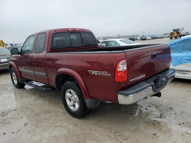 5TBRT34125S468909 - 2005 TOYOTA TUNDRA ACCESS CAB SR5 MAROON photo 2