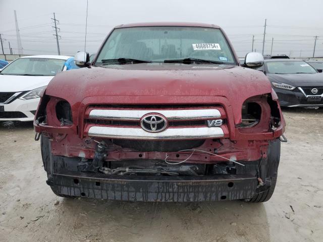 5TBRT34125S468909 - 2005 TOYOTA TUNDRA ACCESS CAB SR5 MAROON photo 5