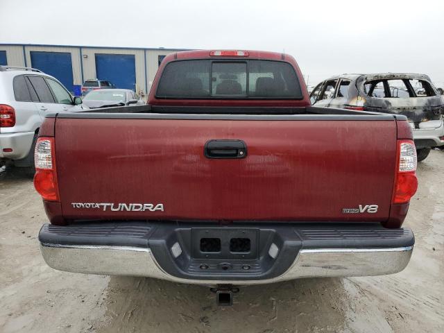 5TBRT34125S468909 - 2005 TOYOTA TUNDRA ACCESS CAB SR5 MAROON photo 6