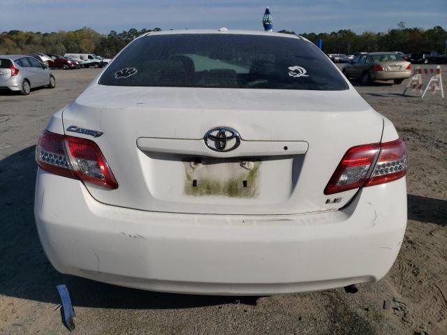 4T1BF3EK0BU775568 - 2011 TOYOTA CAMRY BASE WHITE photo 6