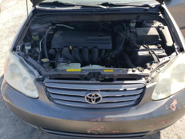 2T1BR32E34C301219 - 2004 TOYOTA COROLLA CE GRAY photo 11