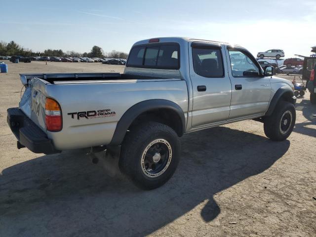 5TEHN72N72Z029813 - 2002 TOYOTA TACOMA DOUBLE CAB SILVER photo 3