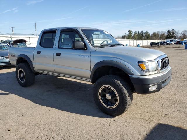 5TEHN72N72Z029813 - 2002 TOYOTA TACOMA DOUBLE CAB SILVER photo 4