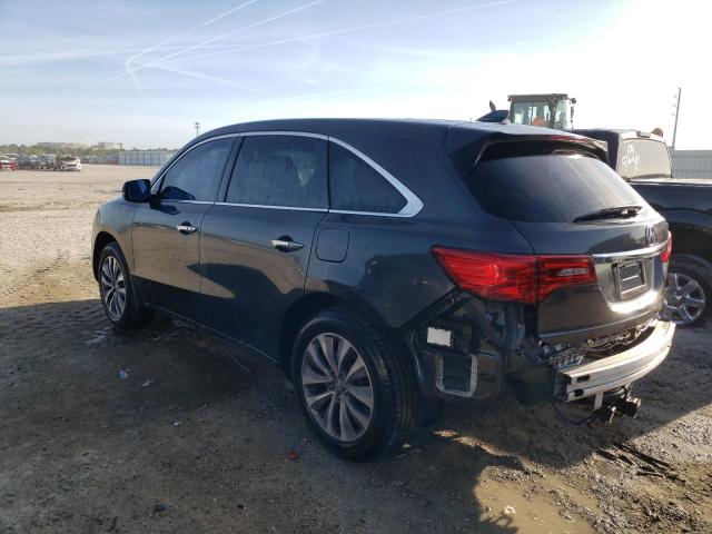 5FRYD3H41EB005585 - 2014 ACURA MDX TECHNOLOGY GRAY photo 2