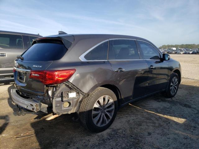 5FRYD3H41EB005585 - 2014 ACURA MDX TECHNOLOGY GRAY photo 3