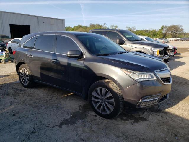 5FRYD3H41EB005585 - 2014 ACURA MDX TECHNOLOGY GRAY photo 4